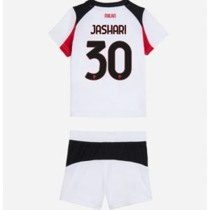 Koszulka piłkarska AC Milan Ardon Jashari #30 Koszulka Wyjazdowej dziecięce 2025-26 +Krótkie Spodenk