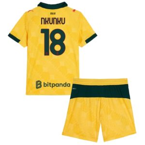 Koszulka piłkarska AC Milan Christopher Nkunku #18 Koszulka Trzeciej dziecięce 2025-26 +Krótkie Spodenk