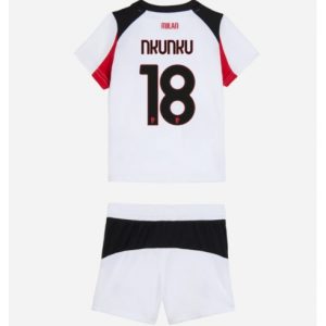 Koszulka piłkarska AC Milan Christopher Nkunku #18 Koszulka Wyjazdowej dziecięce 2025-26 +Krótkie Spodenk