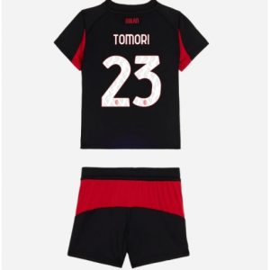 Koszulka piłkarska AC Milan Fikayo Tomori #23 Koszulka Podstawowej dziecięce 2025-26 +Krótkie Spodenk