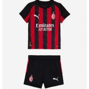 Koszulka piłkarska AC Milan Koszulka Podstawowej dziecięce 2025-26 +Krótkie Spodenk