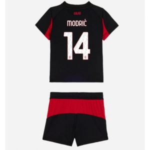 Koszulka piłkarska AC Milan Luka Modric #14 Koszulka Podstawowej dziecięce 2025-26 +Krótkie Spodenk