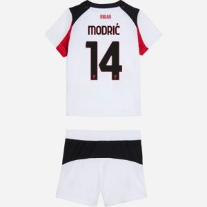 Koszulka piłkarska AC Milan Luka Modric #14 Koszulka Wyjazdowej dziecięce 2025-26 +Krótkie Spodenk
