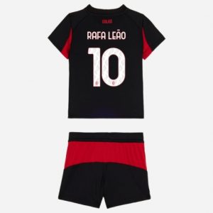 Koszulka piłkarska AC Milan Rafael Leao #10 Koszulka Podstawowej dziecięce 2025-26 +Krótkie Spodenk