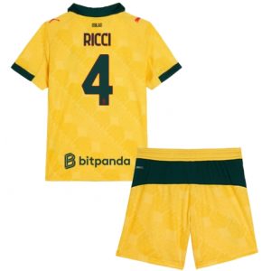 Koszulka piłkarska AC Milan Samuele Ricci #4 Koszulka Trzeciej dziecięce 2025-26 +Krótkie Spodenk