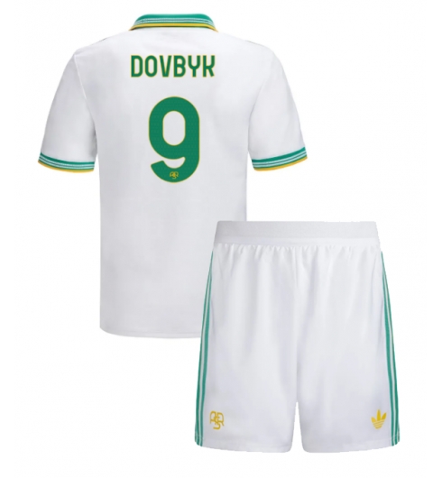 Koszulka piłkarska AS Roma Artem Dovbyk #9 Koszulka Trzeciej dziecięce 2025-26 +Krótkie Spodenk Koszulka piłkarska AS Roma Artem Dovbyk #9 Koszulka Trzeciej dziecięce 2025-26 +Krótkie Spodenk