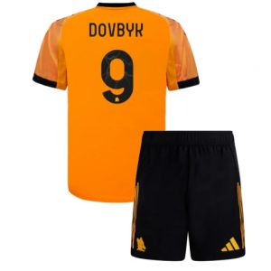 Koszulka piłkarska AS Roma Artem Dovbyk #9 Koszulka Wyjazdowej dziecięce 2025-26 +Krótkie Spodenk