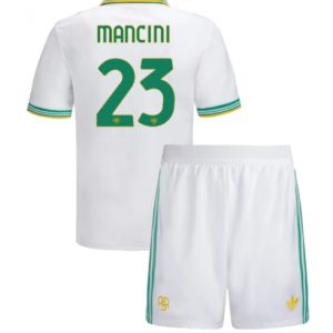 Koszulka piłkarska AS Roma Gianluca Mancini #23 Koszulka Trzeciej dziecięce 2025-26 +Krótkie Spodenk