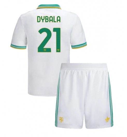 Koszulka piłkarska AS Roma Paulo Dybala #21 Koszulka Trzeciej dziecięce 2025-26 +Krótkie Spodenk Koszulka piłkarska AS Roma Paulo Dybala #21 Koszulka Trzeciej dziecięce 2025-26 +Krótkie Spodenk
