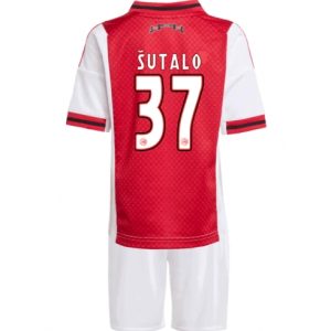 Koszulka piłkarska Ajax Josip Sutalo #37 Koszulka Podstawowej dziecięce 2025-26 +Krótkie Spodenk