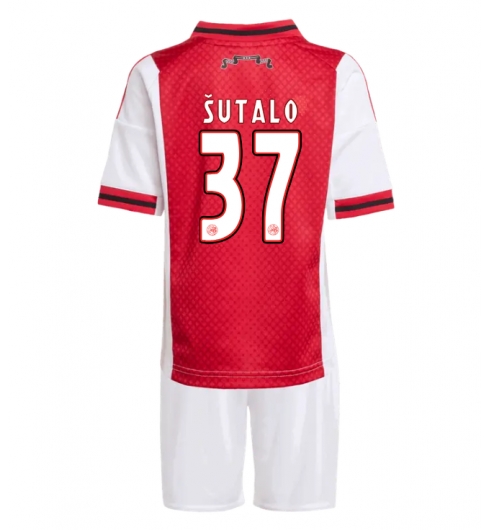 Koszulka piłkarska Ajax Josip Sutalo #37 Koszulka Podstawowej dziecięce 2025-26 +Krótkie Spodenk Koszulka piłkarska Ajax Josip Sutalo #37 Koszulka Podstawowej dziecięce 2025-26 +Krótkie Spodenk
