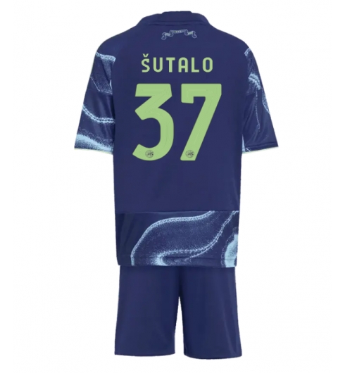 Koszulka piłkarska Ajax Josip Sutalo #37 Koszulka Wyjazdowej dziecięce 2025-26 +Krótkie Spodenk Koszulka piłkarska Ajax Josip Sutalo #37 Koszulka Wyjazdowej dziecięce 2025-26 +Krótkie Spodenk