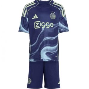 Koszulka piłkarska Ajax Koszulka Wyjazdowej dziecięce 2025-26 +Krótkie Spodenk