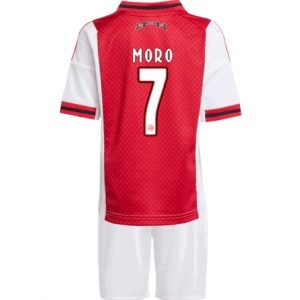 Koszulka piłkarska Ajax Raul Moro #7 Koszulka Podstawowej dziecięce 2025-26 +Krótkie Spodenk