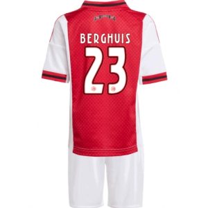 Koszulka piłkarska Ajax Steven Berghuis #23 Koszulka Podstawowej dziecięce 2025-26 +Krótkie Spodenk