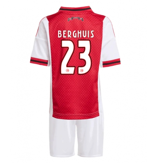 Koszulka piłkarska Ajax Steven Berghuis #23 Koszulka Podstawowej dziecięce 2025-26 +Krótkie Spodenk Koszulka piłkarska Ajax Steven Berghuis #23 Koszulka Podstawowej dziecięce 2025-26 +Krótkie Spodenk