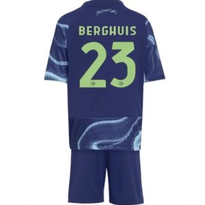 Koszulka piłkarska Ajax Steven Berghuis #23 Koszulka Wyjazdowej dziecięce 2025-26 +Krótkie Spodenk