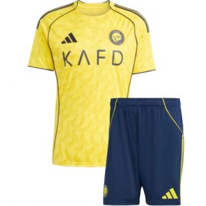 Koszulka piłkarska Al-Nassr Koszulka Podstawowej dziecięce 2025-26 +Krótkie Spodenk