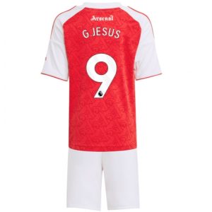 Koszulka piłkarska Arsenal Gabriel Jesus #9 Koszulka Podstawowej dziecięce 2025-26 +Krótkie Spodenk