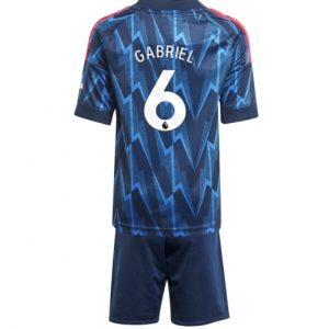Koszulka piłkarska Arsenal Gabriel Magalhaes #6 Koszulka Wyjazdowej dziecięce 2025-26 +Krótkie Spodenk