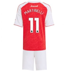 Koszulka piłkarska Arsenal Gabriel Martinelli #11 Koszulka Podstawowej dziecięce 2025-26 +Krótkie Spodenk