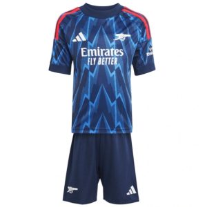 Koszulka piłkarska Arsenal Koszulka Wyjazdowej dziecięce 2025-26 +Krótkie Spodenk