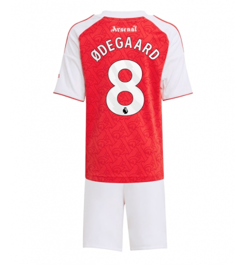 Koszulka piłkarska Arsenal Martin Odegaard #8 Koszulka Podstawowej dziecięce 2025-26 +Krótkie Spodenk Koszulka piłkarska Arsenal Martin Odegaard #8 Koszulka Podstawowej dziecięce 2025-26 +Krótkie Spodenk