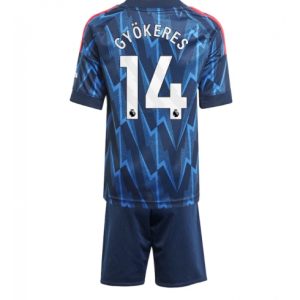 Koszulka piłkarska Arsenal Viktor Gyokeres #14 Koszulka Wyjazdowej dziecięce 2025-26 +Krótkie Spodenk