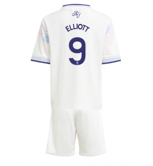 Koszulka piłkarska Aston Villa Harvey Elliott #9 Koszulka Trzeciej dziecięce 2025-26 +Krótkie Spodenk Koszulka piłkarska Aston Villa Harvey Elliott #9 Koszulka Trzeciej dziecięce 2025-26 +Krótkie Spodenk