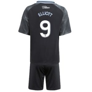 Koszulka piłkarska Aston Villa Harvey Elliott #9 Koszulka Wyjazdowej dziecięce 2025-26 +Krótkie Spodenk