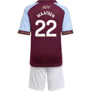 Koszulka piłkarska Aston Villa Ian Maatsen #22 Koszulka Podstawowej dziecięce 2025-26 +Krótkie Spodenk