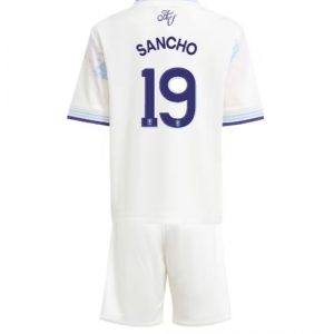 Koszulka piłkarska Aston Villa Jadon Sancho #19 Koszulka Trzeciej dziecięce 2025-26 +Krótkie Spodenk