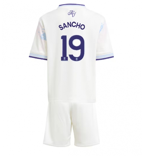 Koszulka piłkarska Aston Villa Jadon Sancho #19 Koszulka Trzeciej dziecięce 2025-26 +Krótkie Spodenk Koszulka piłkarska Aston Villa Jadon Sancho #19 Koszulka Trzeciej dziecięce 2025-26 +Krótkie Spodenk