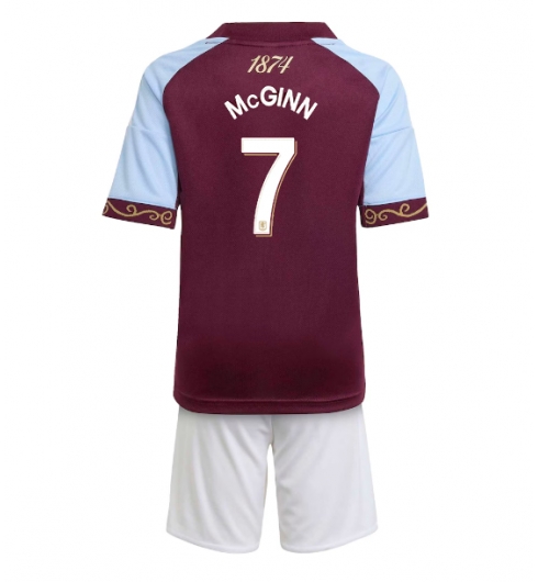 Koszulka piłkarska Aston Villa John McGinn #7 Koszulka Podstawowej dziecięce 2025-26 +Krótkie Spodenk Koszulka piłkarska Aston Villa John McGinn #7 Koszulka Podstawowej dziecięce 2025-26 +Krótkie Spodenk