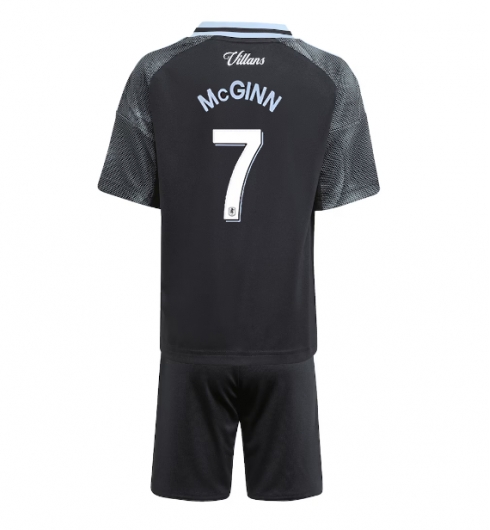 Koszulka piłkarska Aston Villa John McGinn #7 Koszulka Wyjazdowej dziecięce 2025-26 +Krótkie Spodenk Koszulka piłkarska Aston Villa John McGinn #7 Koszulka Wyjazdowej dziecięce 2025-26 +Krótkie Spodenk