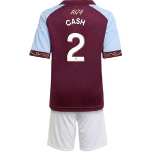 Koszulka piłkarska Aston Villa Matty Cash #2 Koszulka Podstawowej dziecięce 2025-26 +Krótkie Spodenk