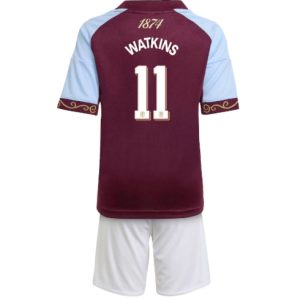 Koszulka piłkarska Aston Villa Ollie Watkins #11 Koszulka Podstawowej dziecięce 2025-26 +Krótkie Spodenk