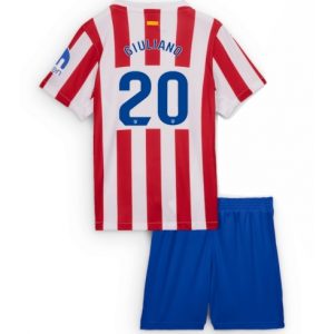 Koszulka piłkarska Atletico Madrid Giuliano Simeone #20 Koszulka Podstawowej dziecięce 2025-26 +Krótkie Spodenk