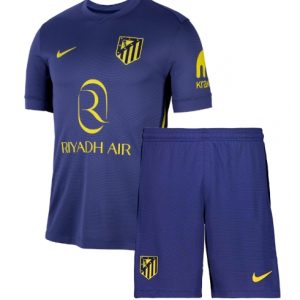 Koszulka piłkarska Atletico Madrid Koszulka Wyjazdowej dziecięce 2025-26 +Krótkie Spodenk