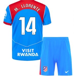 Koszulka piłkarska Atletico Madrid Marcos Llorente #14 Koszulka Trzeciej dziecięce 2025-26 +Krótkie Spodenk