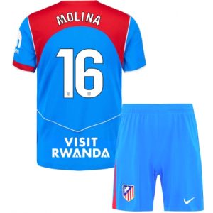 Koszulka piłkarska Atletico Madrid Nahuel Molina #16 Koszulka Trzeciej dziecięce 2025-26 +Krótkie Spodenk