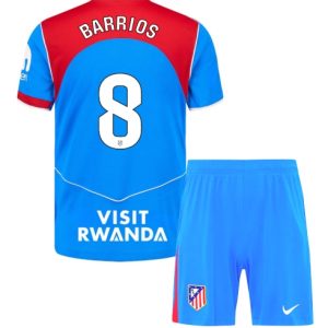 Koszulka piłkarska Atletico Madrid Pablo Barrios #8 Koszulka Trzeciej dziecięce 2025-26 +Krótkie Spodenk