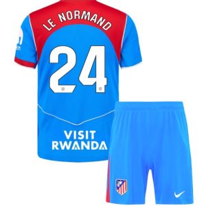 Koszulka piłkarska Atletico Madrid Robin Le Normand #24 Koszulka Trzeciej dziecięce 2025-26 +Krótkie Spodenk
