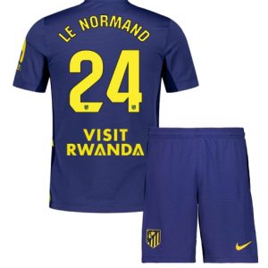 Koszulka piłkarska Atletico Madrid Robin Le Normand #24 Koszulka Wyjazdowej dziecięce 2025-26 +Krótkie Spodenk