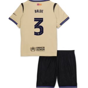 Koszulka piłkarska Barcelona Alejandro Balde #3 Koszulka Wyjazdowej dziecięce 2025-26 +Krótkie Spodenk