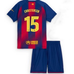 Koszulka piłkarska Barcelona Andreas Christensen #15 Koszulka Podstawowej dziecięce 2025-26 +Krótkie Spodenk Koszulka piłkarska Barcelona Andreas Christensen #15 Koszulka Podstawowej dziecięce 2025-26 +Krótkie Spodenk