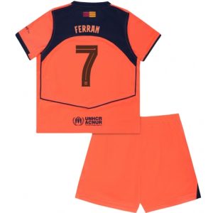 Koszulka piłkarska Barcelona Ferran Torres #7 Koszulka Trzeciej dziecięce 2025-26 +Krótkie Spodenk