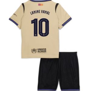 Koszulka piłkarska Barcelona Lamine Yamal #10 Koszulka Wyjazdowej dziecięce 2025-26 +Krótkie Spodenk Koszulka piłkarska Barcelona Lamine Yamal #10 Koszulka Wyjazdowej dziecięce 2025-26 +Krótkie Spodenk