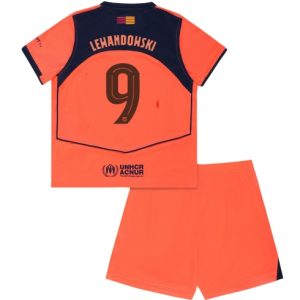 Koszulka piłkarska Barcelona Robert Lewandowski #9 Koszulka Trzeciej dziecięce 2025-26 +Krótkie Spodenk Koszulka piłkarska Barcelona Robert Lewandowski #9 Koszulka Trzeciej dziecięce 2025-26 +Krótkie Spodenk