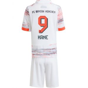 Koszulka piłkarska Bayern Munich Harry Kane #9 Koszulka Wyjazdowej dziecięce 2025-26 +Krótkie Spodenk